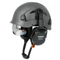 Casque de sécurité CE avec visière intégrée cache-oreilles pour la construction chapeau dur