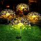 1 lampe solaire LED pour pelouse, décorations d'Halloween en plein air, lumières féeriques imperméables avec 8 modes, décoration d'intérieur, décoration de chambre, décoration de mariage, décoration
