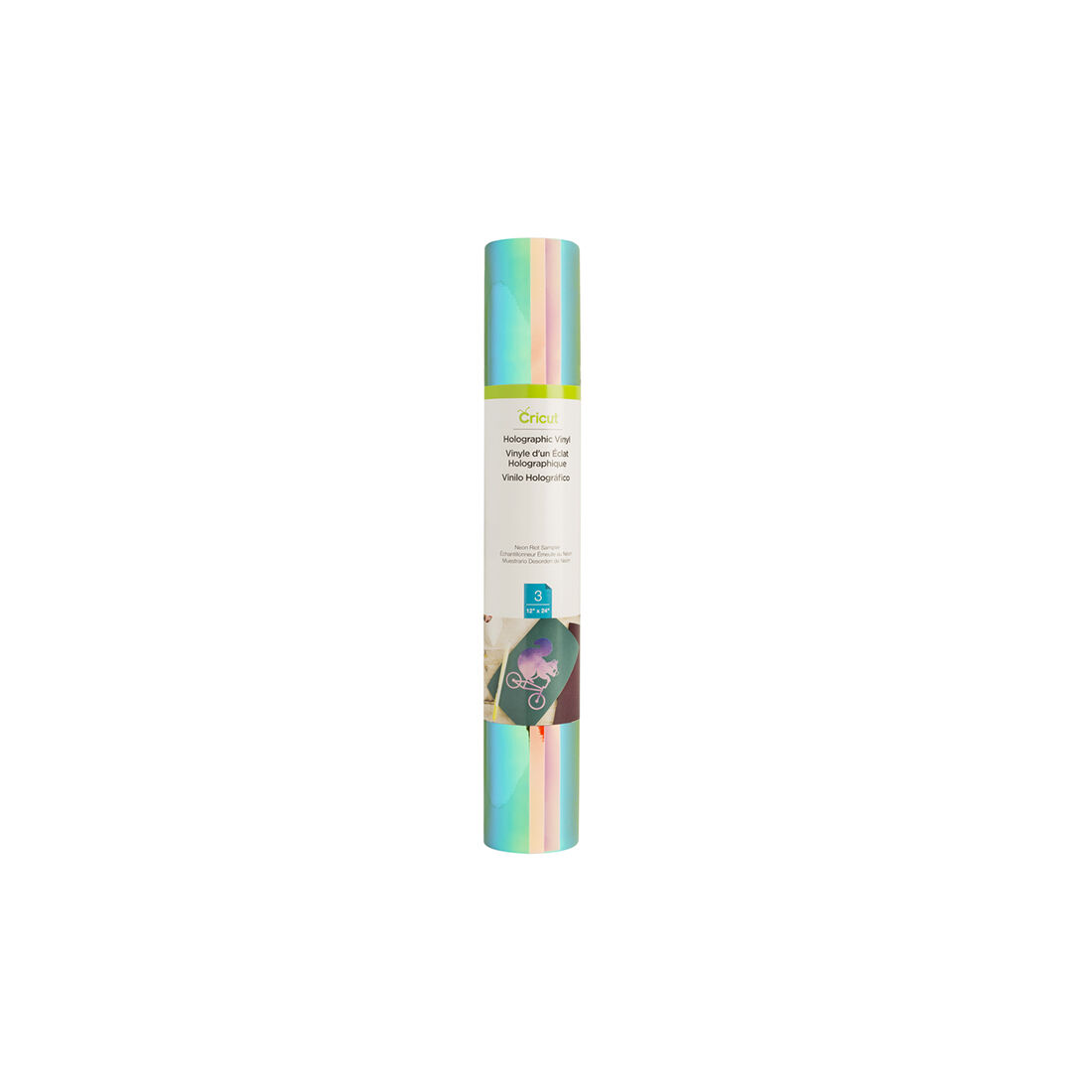 Cricut Holographic Sparkle Vinyl Sampler | Neon Riot | Blue/Green