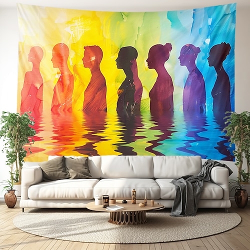 Juni Pride Monat Pride Monat LGBTQ LGBT Liebe Regenbogen Hängetapisserie Frohe Stolz Außen Deko Image
