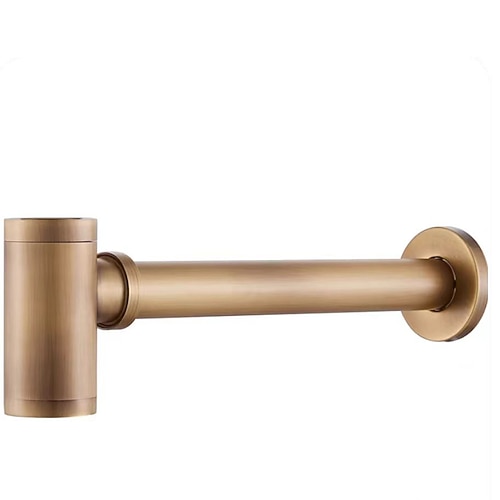 Wasserhahn Zubehör - Gehobene Qualität Pop-up-Wasserablauf mit Überlauf Moderne Kupfer Verzinkt Image