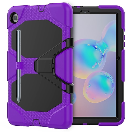 Tablette Hüllenabdeckung Für Samsung Galaxy Tab S6 Lite A8 10.5'' A7 Lite 8.7'' A7 A 8.0 A9 Plus 11 Armor Defender Robuster Schutz mit verstellbarem Ständer Stoßresistent Rüstung PC Silikon Image