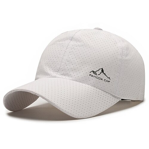 Herren Cap Basecap Sonnenhut Kappe Schwarz Weiß Polyester Modisch Brautkleider schlicht Strasse Täglich Berg Einstellbar Sonnenschutz Atmungsaktiv Image
