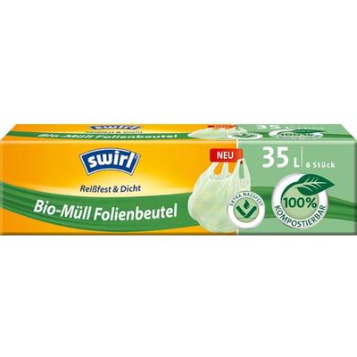 Bio-Müll Folienbeutel 20 l grün mit Tragegriff Image