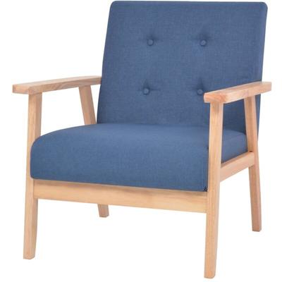 Sessel Blau Stoff Vidaxl