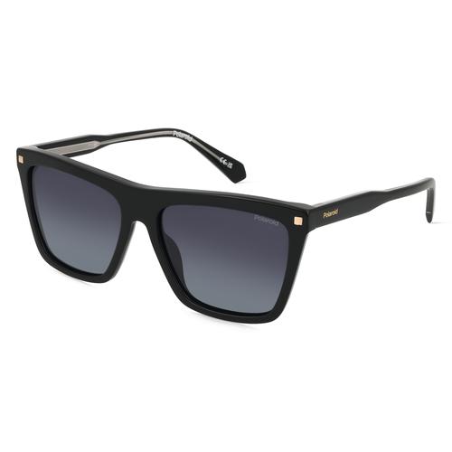 Polaroid PLD 4164/S/X Damen-Sonnenbrille Vollrand Eckig Acetat-Gestell, schwarz