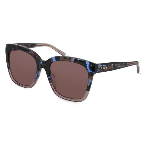 DKNY DK534S Damen-Sonnenbrille Vollrand Eckig Acetat-Gestell, grün