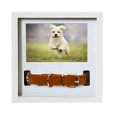 Better World Pets Memorial Photo Frame & Collar Display Keepsake for Dogs and Cats White