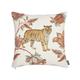 Coussin tapisserie indiennes Blanc 50 x 50