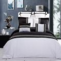 Astrid Embroidered 7-Piece Duvet Cover Set- Full/Queen - Black