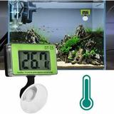 Aquarium Thermometer Aquarium Temperature Measuring Tool LCD Digital Water Thermometer Aquarium Digital Display Thermometer with Suction Cup for Aquarium Terrarium Aquarium T