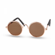 Pet Sunglasses Dog Cool Stylish Cat Eye Protection Funny Cute Round Sunglasses (Brown)