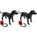 2 Sets PVC Inflatable Dog Mannequin Dogs Costume Display Mannequin Pet Clothing Model