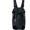 Backpack Front Chest Strap Pet Carry Backpack Adjustable Hands-Free Legs Outing Travel Bag S Size Bag Size 28*18cm/11.0*7.0 Inch Suitable for Small and Medium Dogs