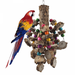 Bird Toys Large Bird Parrot Toys Natural Pepper Wood African Grey Parrots Macaws Parrots Amazon Parrots Chew Toys Bird Cage Hanging Toys