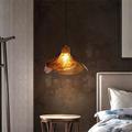 Chandelier 1-Light Neutral Light 25/40CM Metal Glass Brown Industrial Retro Designer Living Room Bedroom Bar Dining Room 85-265V