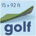 AllGreen Golf 15 x 92 Ft Artificial Grass for Golf Putts Indoor/Outdoor Area Rug