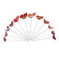 Xchenda Artificial flowers 12Pcs Butterfly Stakes Outdoor Yard Planter Flower Pot Bed Garden Decor Yard Art