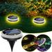 Dinmmgg Solar Lights Outdoor 2024 Upgraded Solar Ground Lights Waterproof Garden Bright in-Ground Lights Solar Powered Outdoor Lights Solar Lights for Outside Patio Yard Walkway