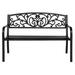 Stylish Outdoor Bench with Durable Powder-Coated Steel - 26.46 - Elevate Your Outdoor Oasis