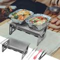 Hiking Hiking Gear Charcoal Grill Portable Barbecue Grill Folding Bbq Grill Small Barbecue Grill Outdoor Grill Tools For Camping Hiking Picnics Traveling Clearance
