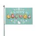 Happy Easter Day Egg Rabbit Garden Flags 3 x 5 Foot Yard Flags Double-Sided Banner with Metal Grommets for Room Lawn Patriotic Sports Events Parades