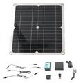 Solar Water Pump Kit 50W Solar Panel 22W Water Fountain Pump with Battery Box Timing Controller DC12V