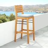 Honey Wood Counter-Height Bar Chair - Elevate Outdoor Space