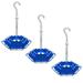 Shirem Hummingbird Water Feeder Sherem Hummingbird Feeding Tube Hummingbird Feeders for Outdoors Hanging Ant and Bee Proof Hummingbird Feeds for Outside Garden Backyard Patio & Deck (3PCS Blue)