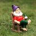 Harlier Gnomes Decoration for Yard 5.9â€� Rest Gnome Statue Outdoor Garden Decor Gnomes for Patio or Indoor Porch Gnome Gifts for Women Mom or Elf Lover