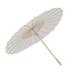 Kids Paper Parasol Bamboo and Paper Chinese Style Elegant White DIY Paper Umbrellas for Decoration 58cm/22.8in