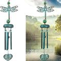 Outdoor Deep Tone Wind Chimes Dragonfly Memorial Wind Chimes Nostalgic Wind Chimes Unique Outdoor Gifts Nostalgic Asphalt Chimes for Garden Terraces and Family Balconies