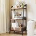 3 Tier Bathroom Ladder Shelf Free Standing Storage Shelves Organizer Tower Shelf Small Bookshelf Open Shelving Unit for Bathroom Living Room Bedroom Balcony