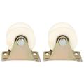 2Pcs 50mm Diameter Steel Sliding Gate Roller Wheel U-Shaped Wheel Track for Sliding Door