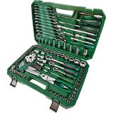 durable LFGUD 61-Piece Mechanics Tool Set 1/2 & 1/4 Socket Tool Set - Including Ratchet Set Metric Drive Socket Wrenches Set for Auto Repair Machine Repair Inspection &