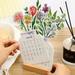 QianYing Home Decor Clearance 2024 Bloomy Flowers Desk Calendar home Decoration Ornaments