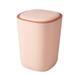 SNGMN Silent Opening and Closing Lid Trash Can Small Space Living Trash Recycling Bin Bathroom Bedroom Office Dormitory Trash Can Pink