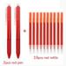 Magic Erasable Pen Set Colorful 4 Colors Erasable Gel Pens Washable Handle For School Office Writing Supplies Stationery 12pcs red set