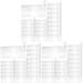 60 Pcs Transparent Stationery Case Supplies Pencil Cases for Girls Office Clear Bag Pvc