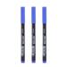 3 Colors 0.5mm Dry Erase Markers Erasable Whiteboard Marker Pen Office School White Board Art Marker Stationery Extra Fine Tip 3Pcs blue