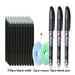 55pcs/lot Erasable Gel Pen 0.5mm Refill Rod Magic Ink Erasable Pen Washable Handle Office School Writing Tools Kawaii Stationery 55pcs black set A