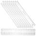 Magnifying Glass Ruler Handle Glasses Multifunction Drafting Tool Straight Design Drawing 20 Pcs