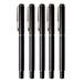 ZPAQI 5 Pcs Metal Fountain Pens Signature Pens Business Pens Black Pens for Men Women