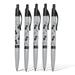 5 Pcs Ballpoint pens 0.5mm small black cat pattern ballpoint pen Student Writing Pen Office ballpoint pen Blue refill Black 5 Pcs