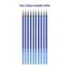 Kawaii Color Ink Erasable Pen Set Washable handle Ballpoint Pens for Office School Supplies Writing Exam Spare Stationery 10pcs blue refill