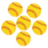 6 Pcs Baseball Softball Teenymates Practice Baseballs Pu Training for Hitting Children