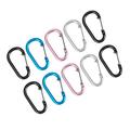 10 Pcs Carabiner Key Rings Outdoor Accessories Camping Carabiners Bottle Rack Light Aluminum Alloy