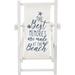 Mediterranean Style Wooden Mini Folding Beach Chair Tabletop Decoration Chairs Home Bed Room Nautical Model Toy Office
