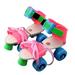 Jacenvly Mother s Day Clearance Roller Skates Shoes 4 Wheel Skating Shoes Size For Kids Boys Girls Mother s Day Gifts For Wome/Men/Mom/Girls/Kids/Teens