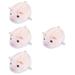 4 Pieces Clockwork Plush Pig Animals Wind up Cartoon Hairy Plastic Child